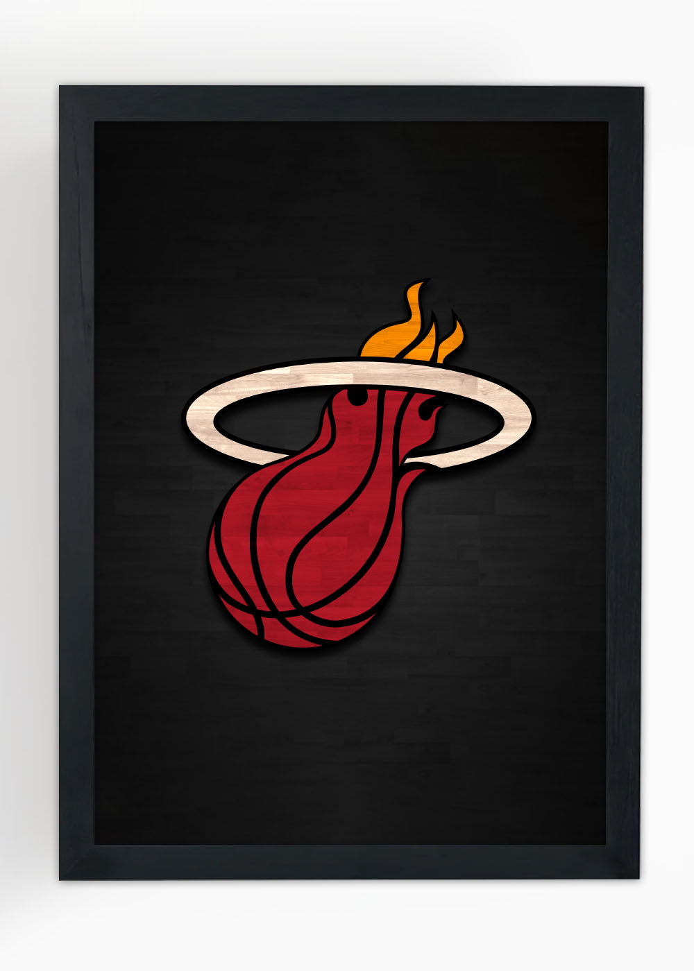 Quadro Time Miami Heat - Com vidro