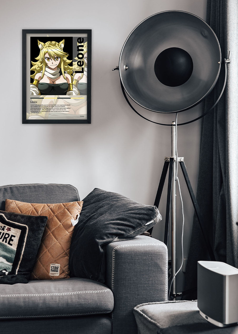 Quadro Decorativo Leone - Akame ga Kill! - Com vidro