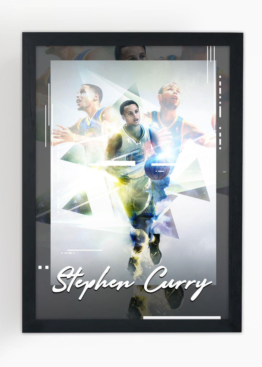Quadro Decorativo Stephen Curry - Com vidro