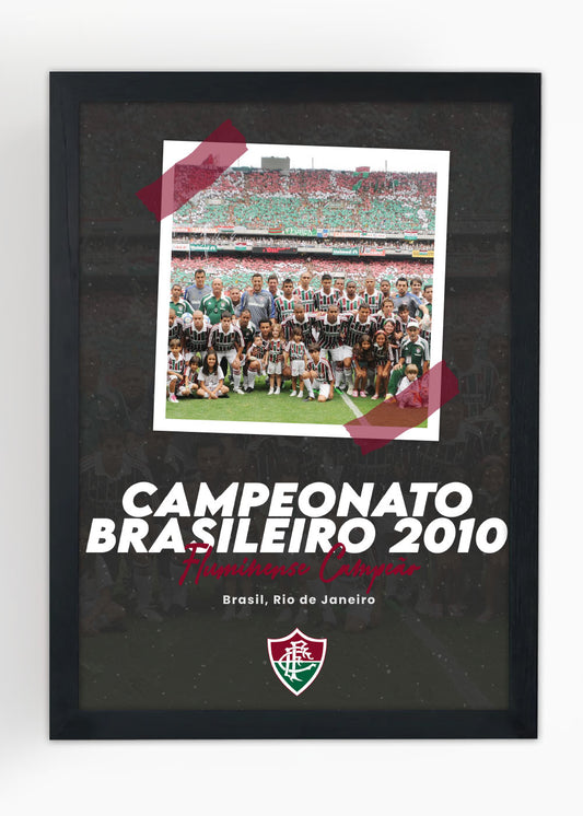 Quadro Campeonato Brasileiro 2010 - Com vidro