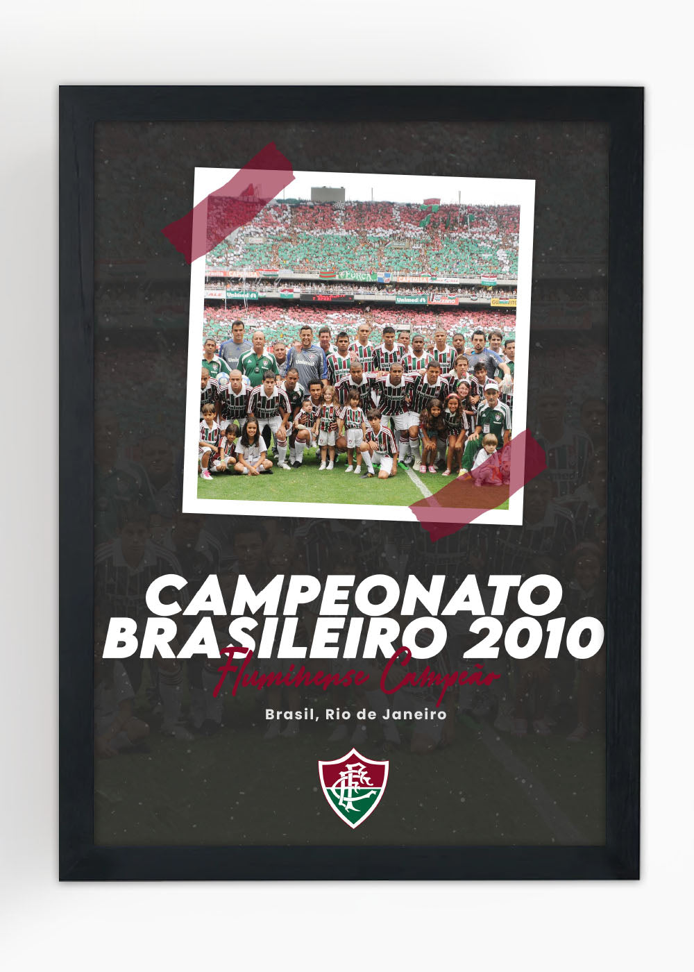 Quadro Campeonato Brasileiro 2010 - Com vidro