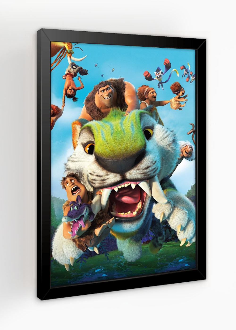 Quadro Familia Os croods - Com vidro