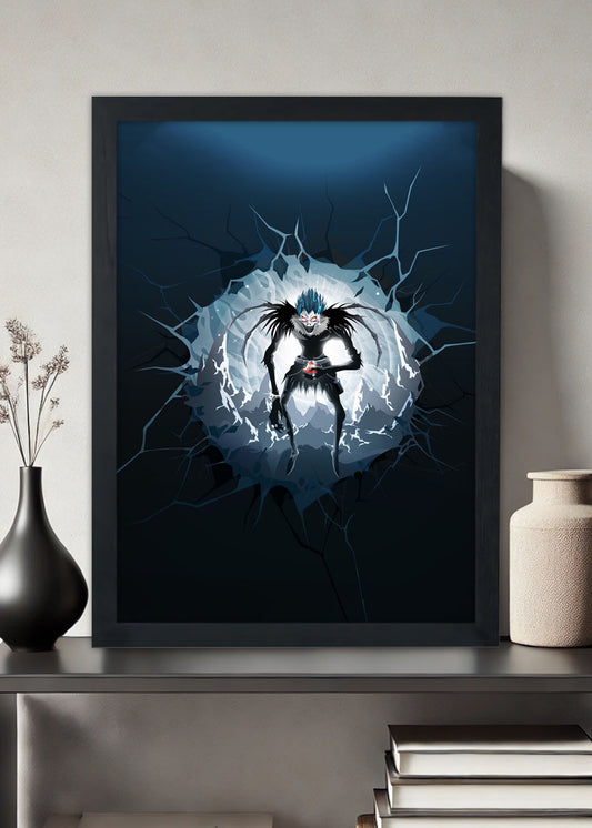 Quadro Decorativo Death Note - Ryuk - Com vidro
