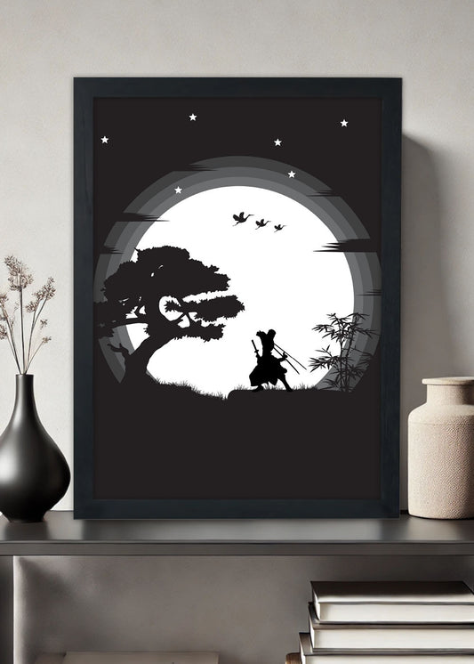 Quadro Decorativo One Piece - Zoro - Com vidro