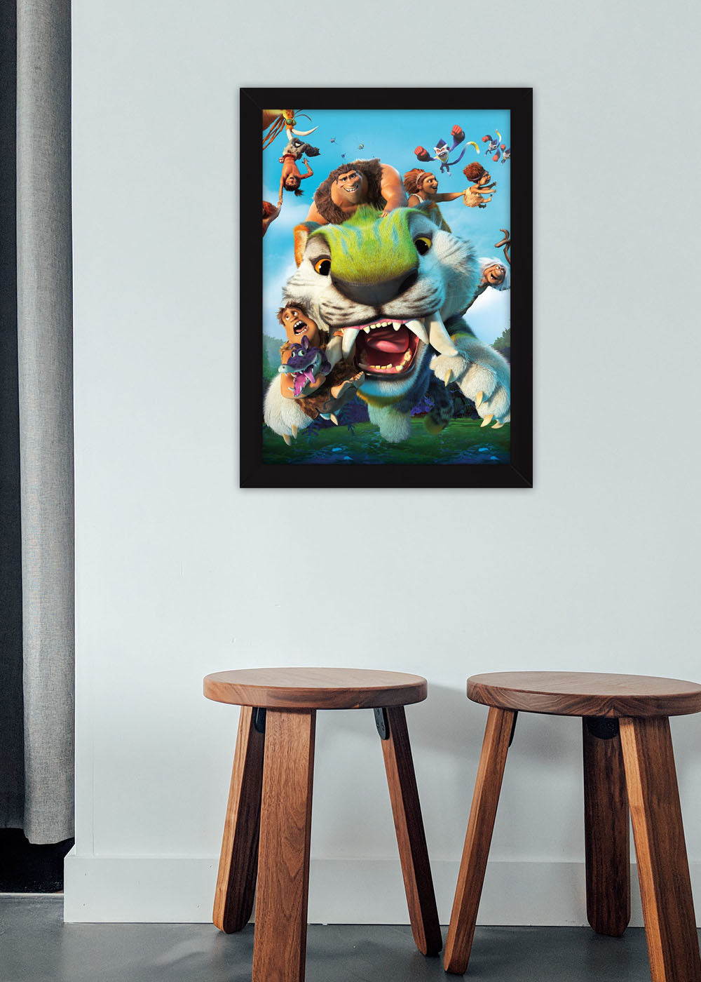 Quadro Familia Os croods - Com vidro