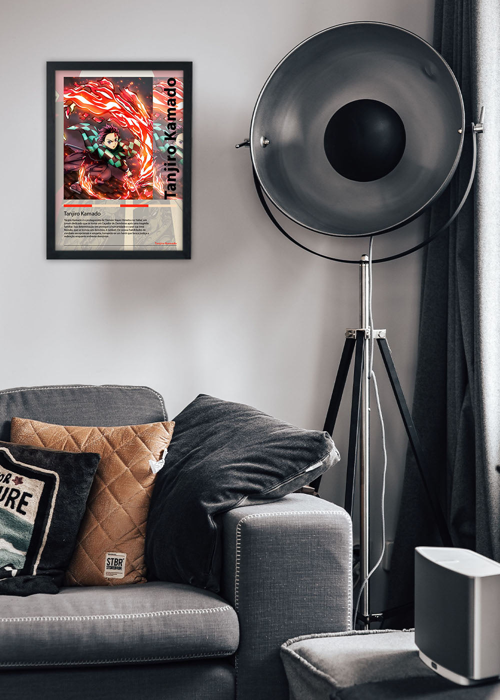 Quadro Tanjiro Kamado - Com vidro