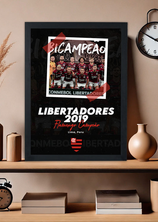 Quadro Campeão da libertadores 2019  - Com vidro