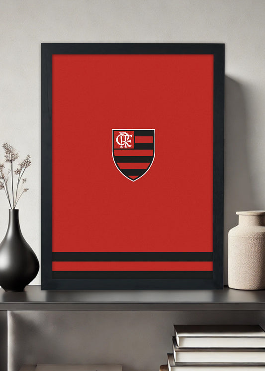 Quadro Decorativo Flamengo melhor do mundo - Com Vidro