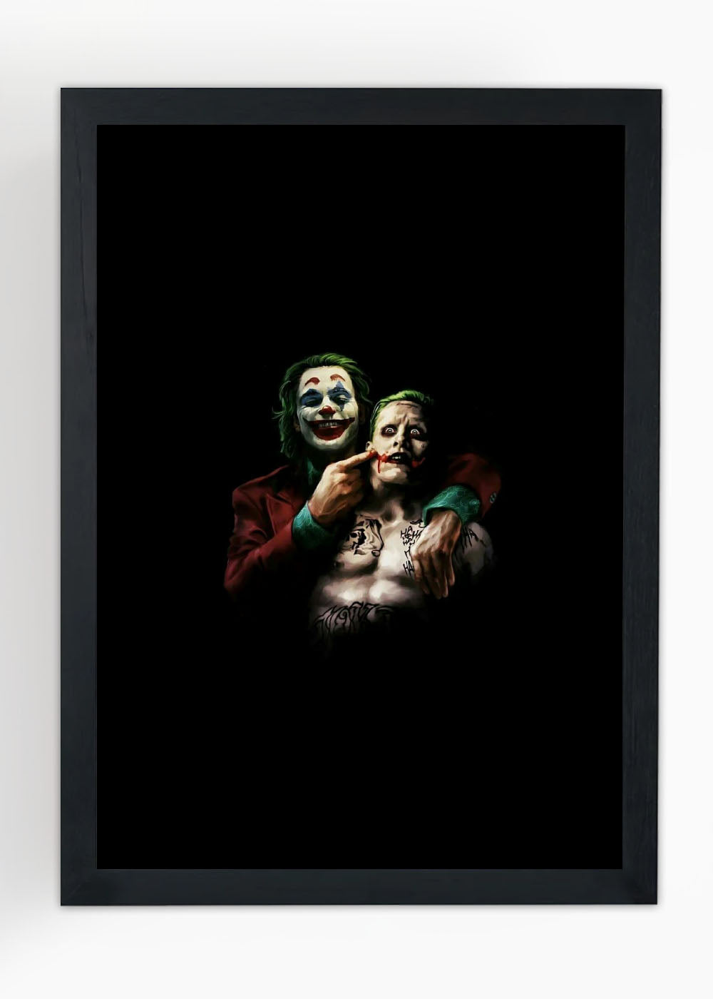 Quadro Decorativo Coringa x Coringa DC - Com vidro