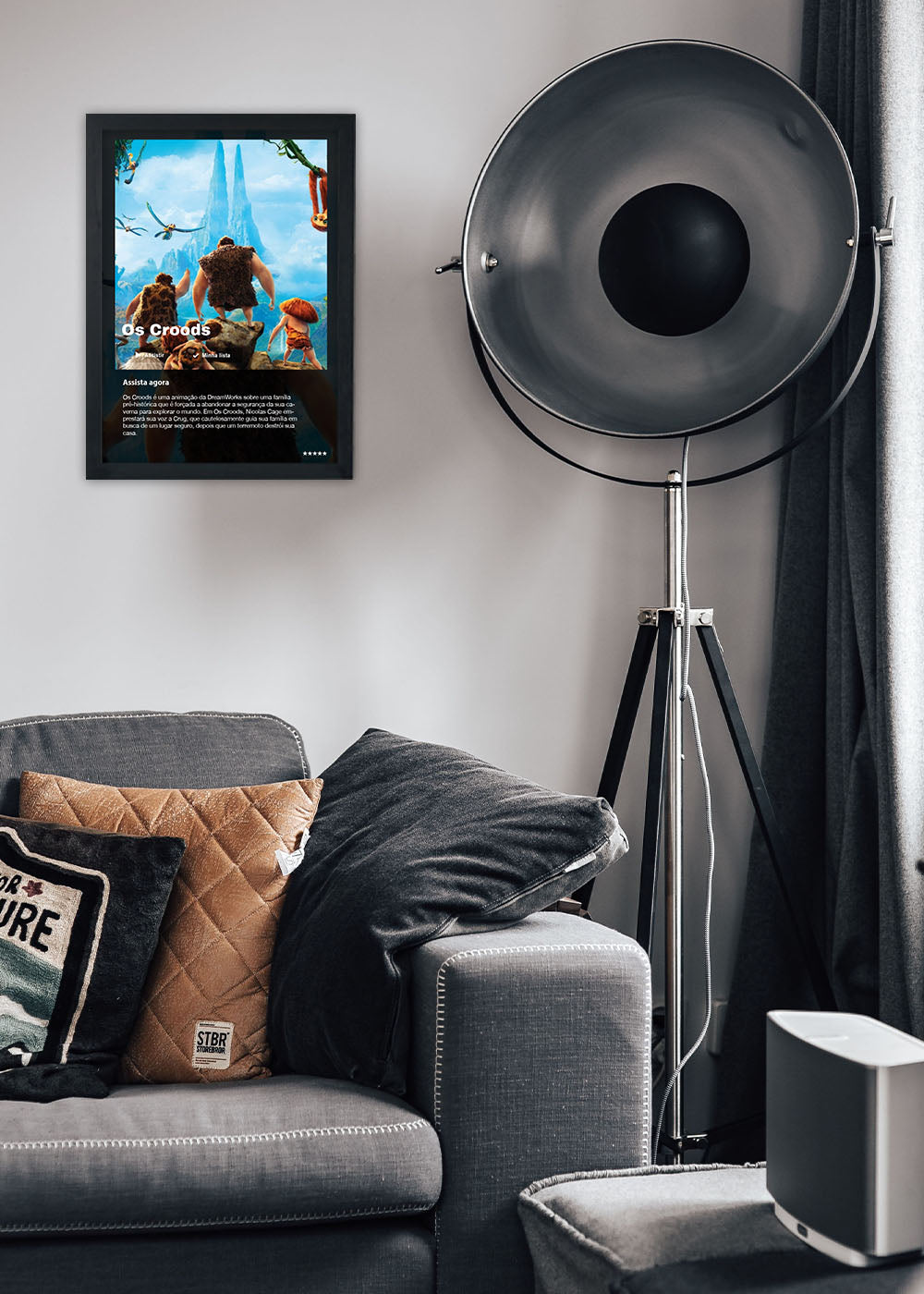 Quadro Decorativo Os Croods - Com vidro