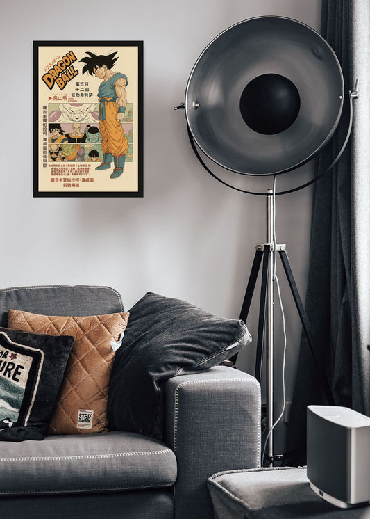 Quadro Decorativo Goku Dragon Ball - Com Vidro