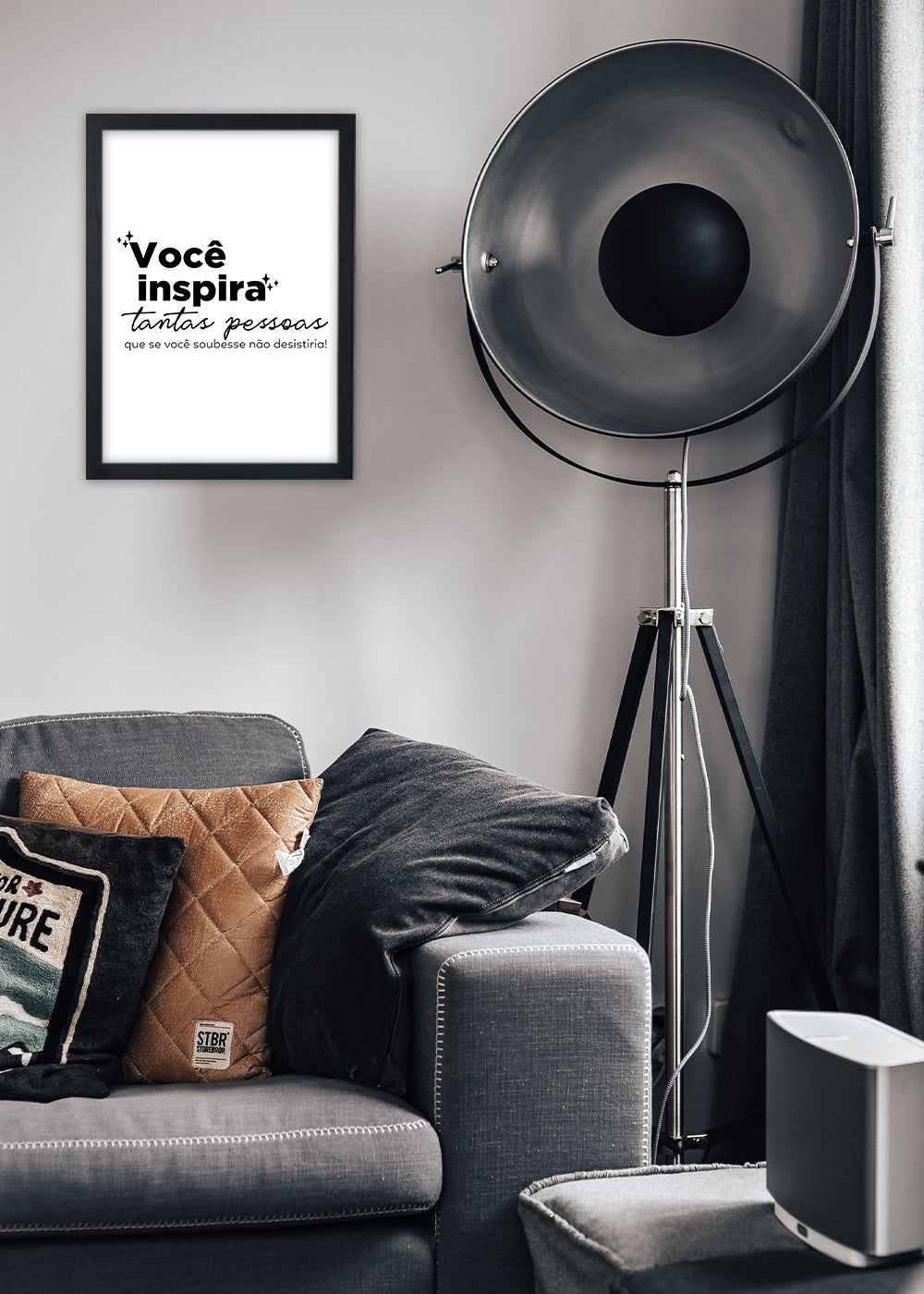 Quadro Decorativo Você inspira - Com vidro