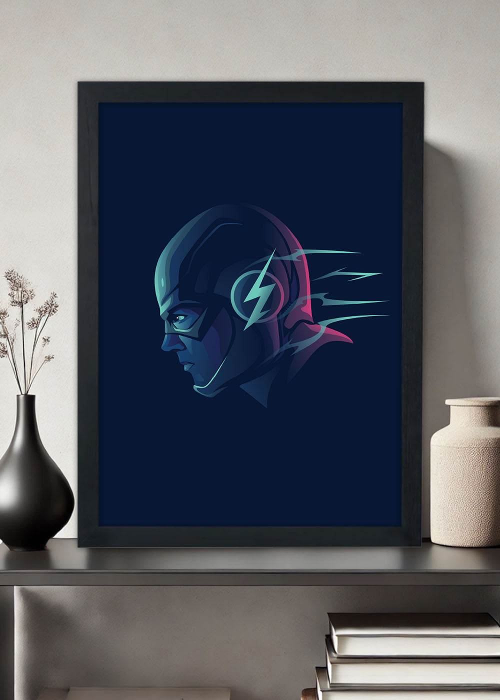 Quadro Decorativo The Flash - DC - Com vidro