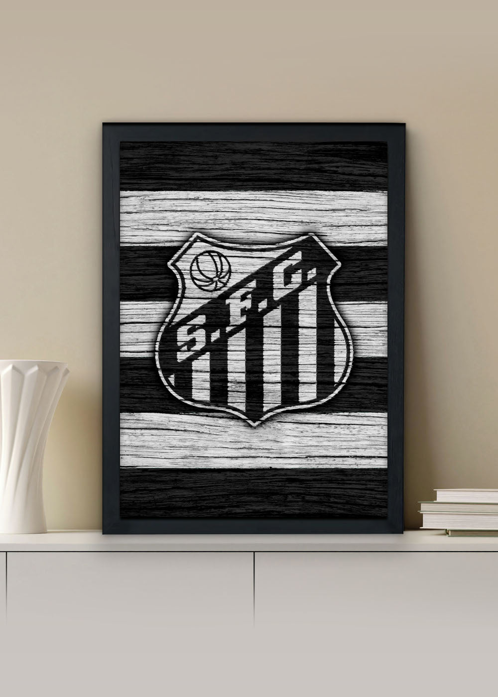 Quadro Santos - Com vidro