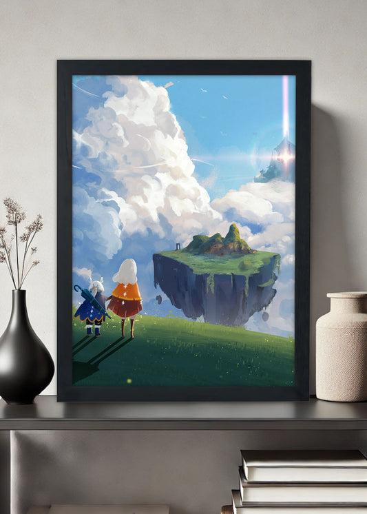 Quadro Sky: Children of the Light Outro Mundo - Com vidro