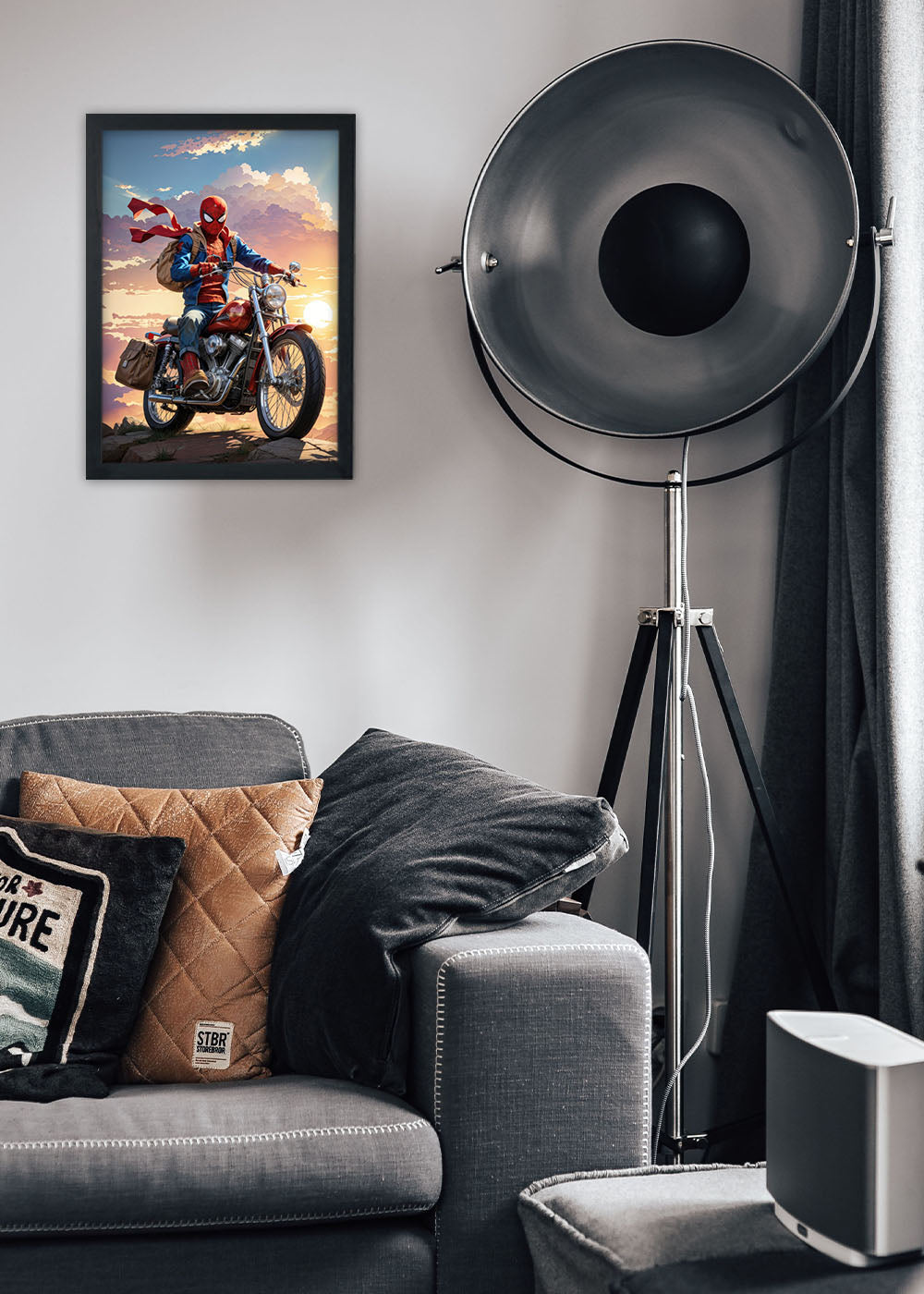 Quadro Decorativo Homem Aranha aventureiro - Com vidro