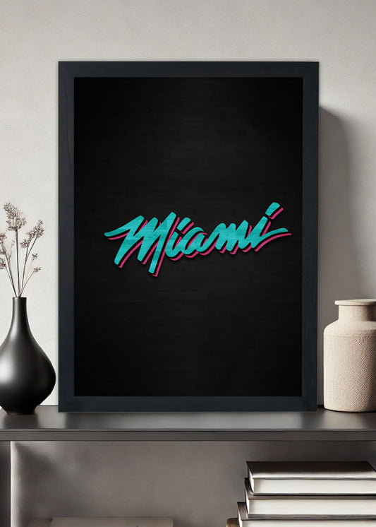 Quadro Miami Heat - Com vidro