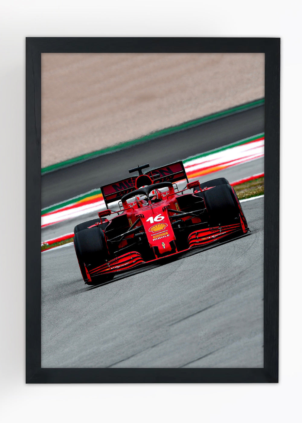 Quadro Carro Ferrari F1 - Com vidro