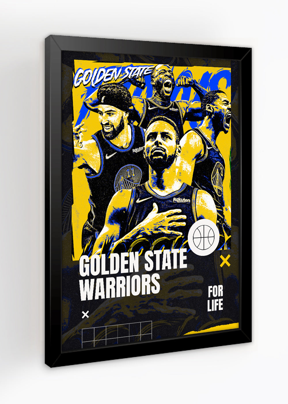 Quadro Golden State Warriors For Life - com vidro