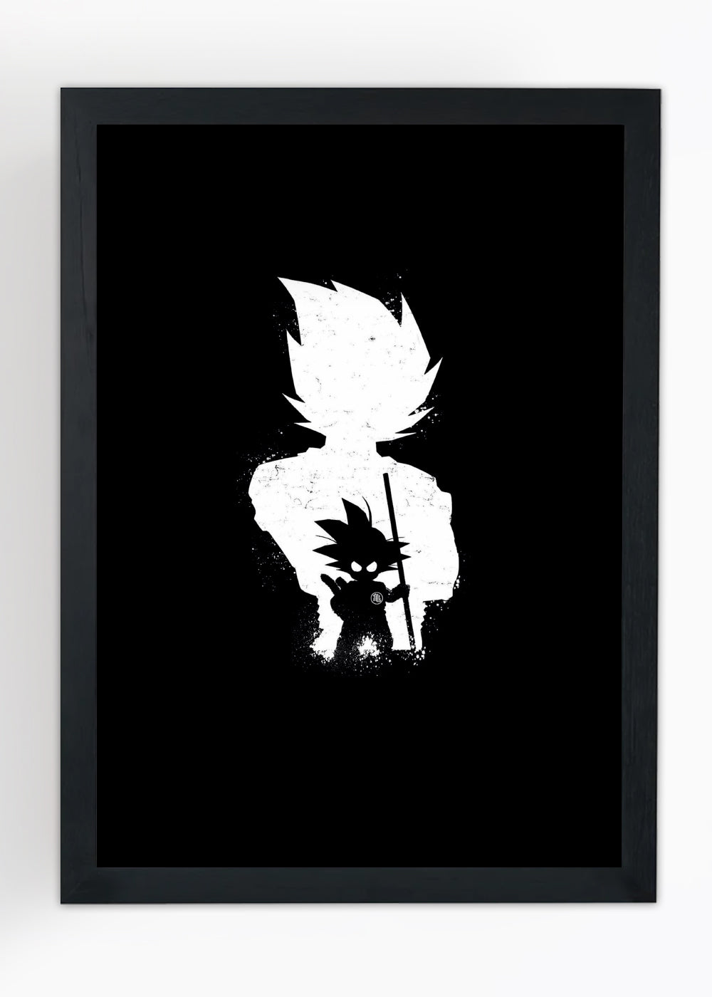 Quadro Son Goku e Vegeta - Com vidro