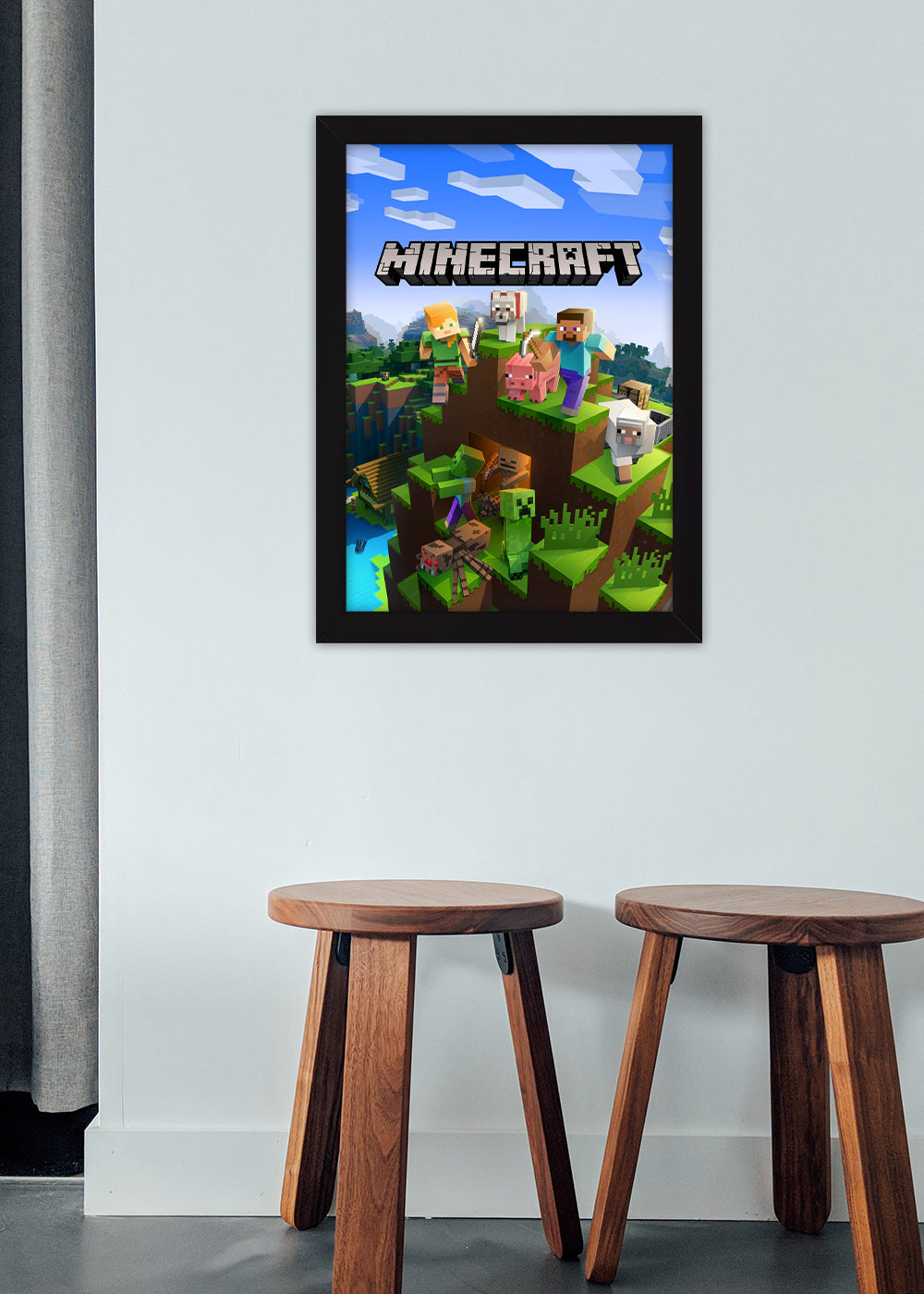 Quadro Minecraft vanilla - Com vidro