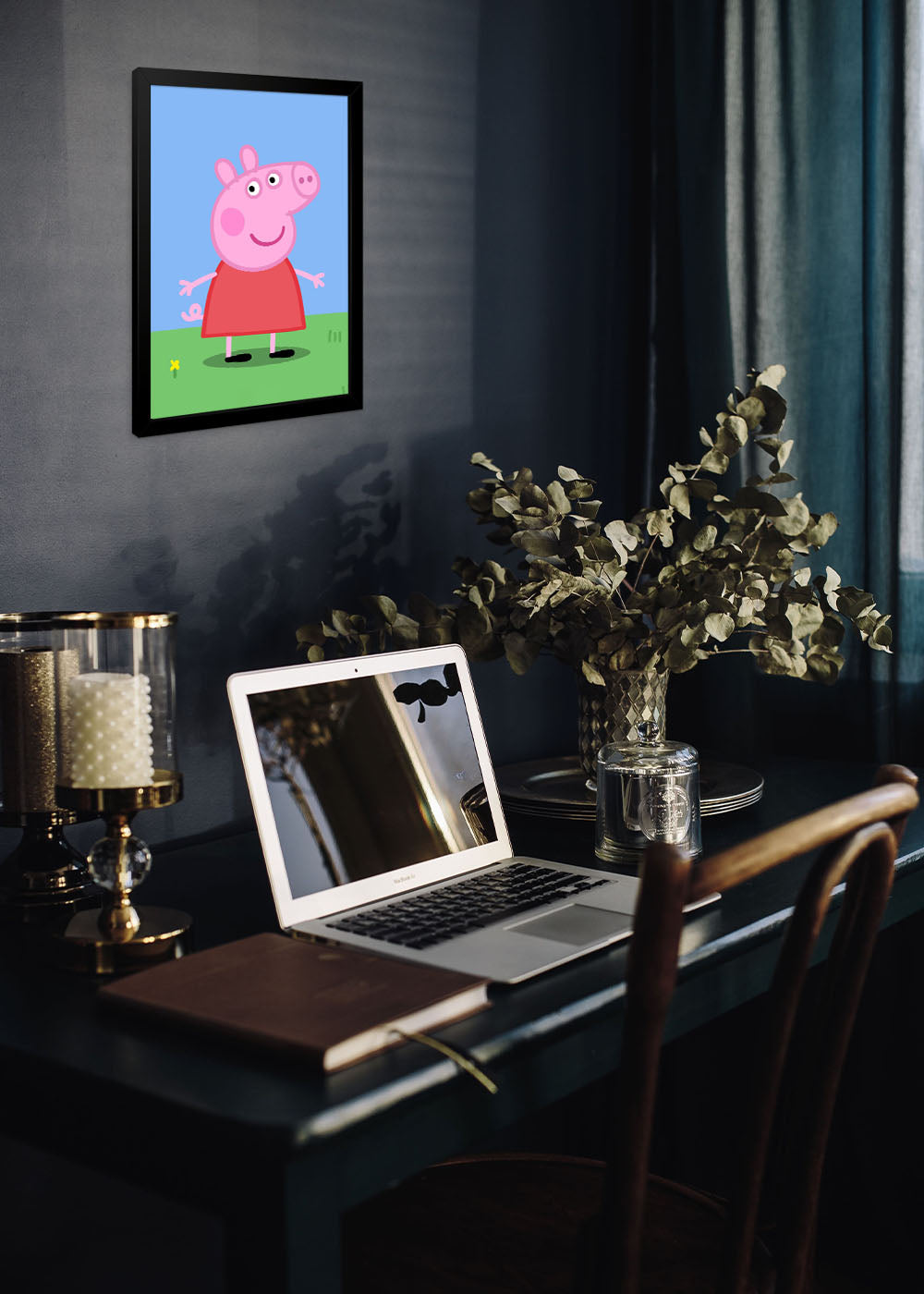 Quadro Decorativo Peppa - Com vidro