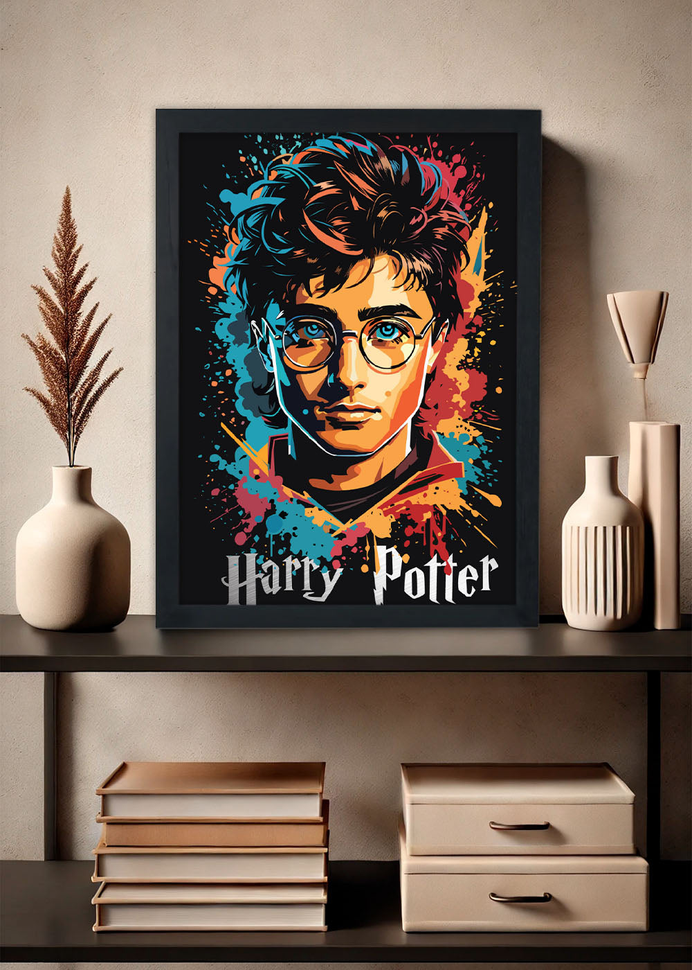 Quadro Decorativo Harry Potter - Com vidro