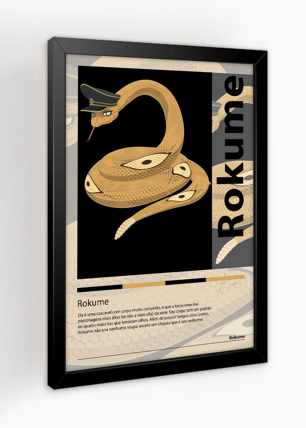 Quadro Decorativo Rokume - Beastars - O Lobo Bom - Com vidro