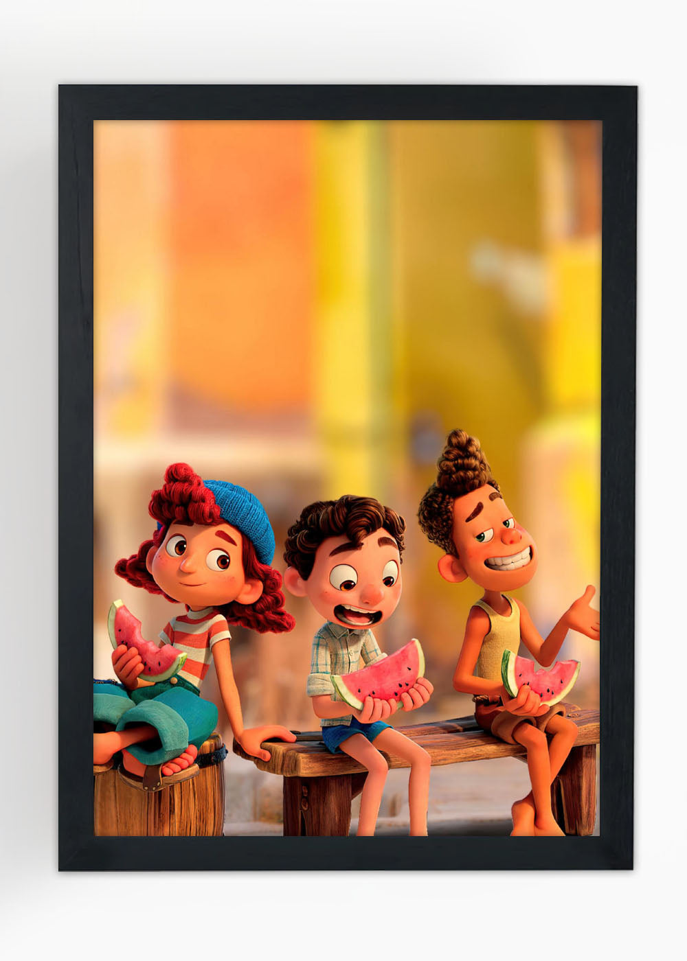 Quadro Decorativo Luca e seus amigos - Com vidro