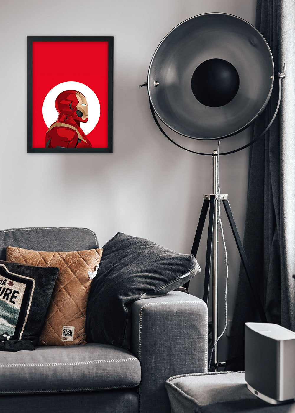 Quadro Marvel - Homem de Ferro - Com vidro