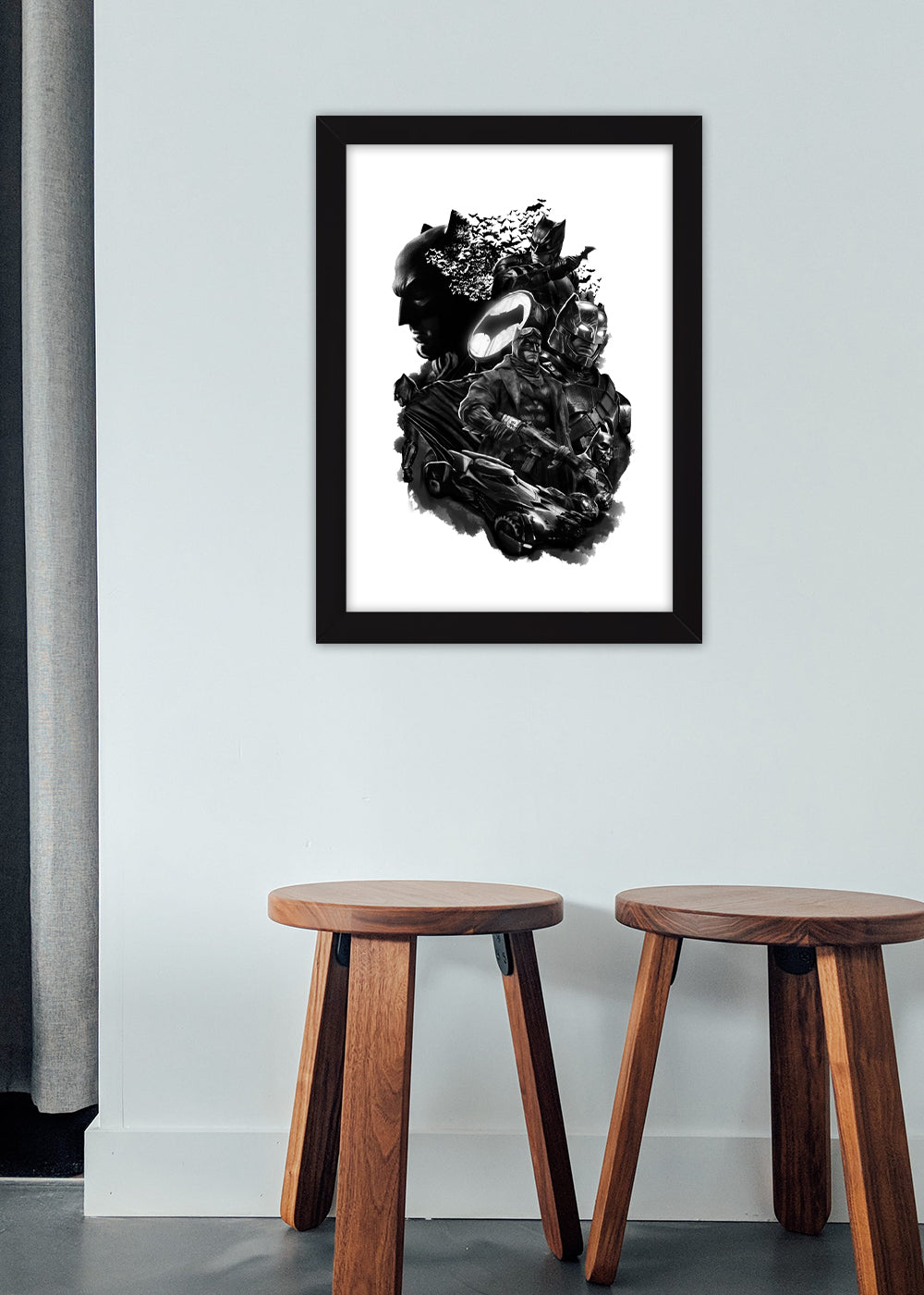 Quadro Decorativo Batman - Com vidro