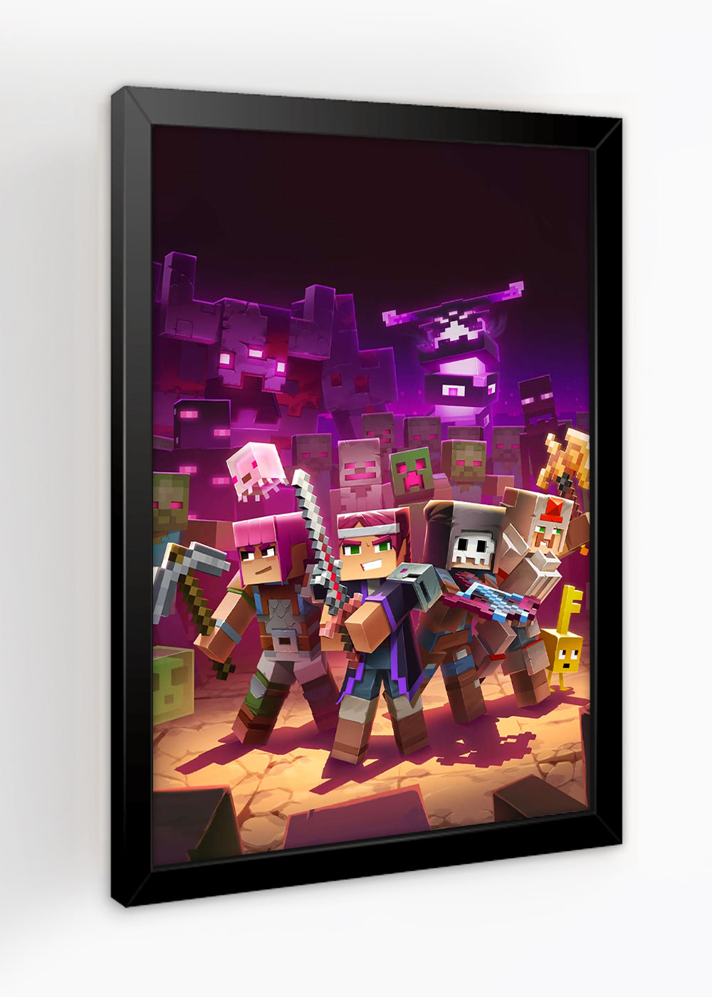 Quadro Decorativo Minecraft - Com vidro