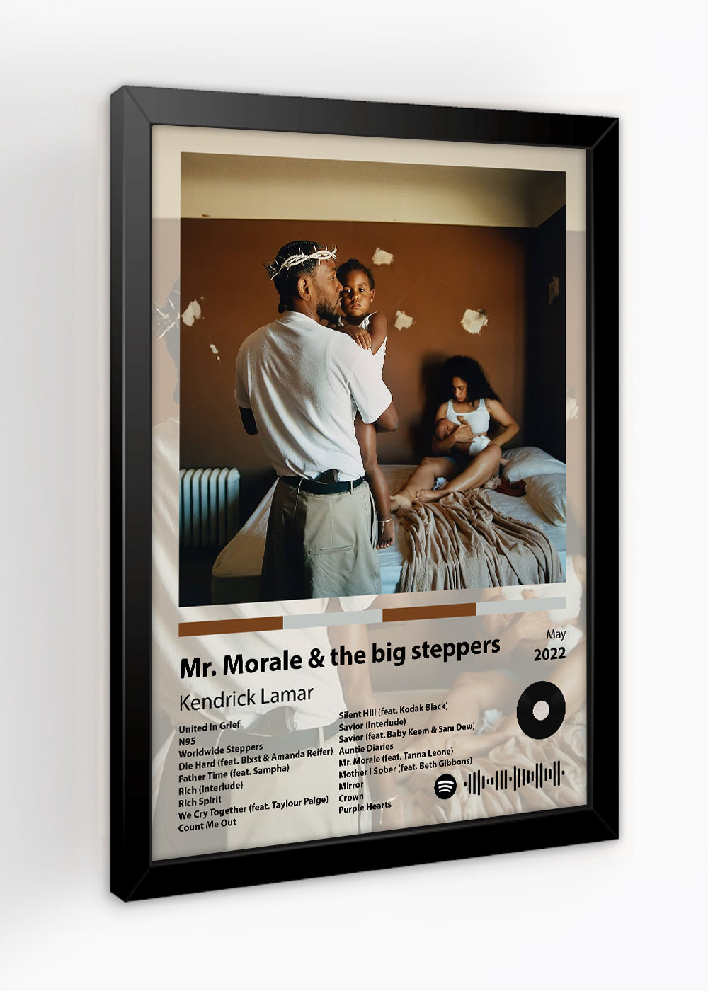 Quadro Mr. Morale & The Big.... Kendrick Lamar - Com vidro