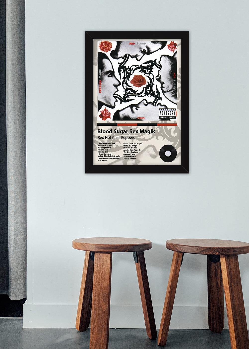 Quadro Blood Sugar... - Red Hot Chili Peppers - Com vidro