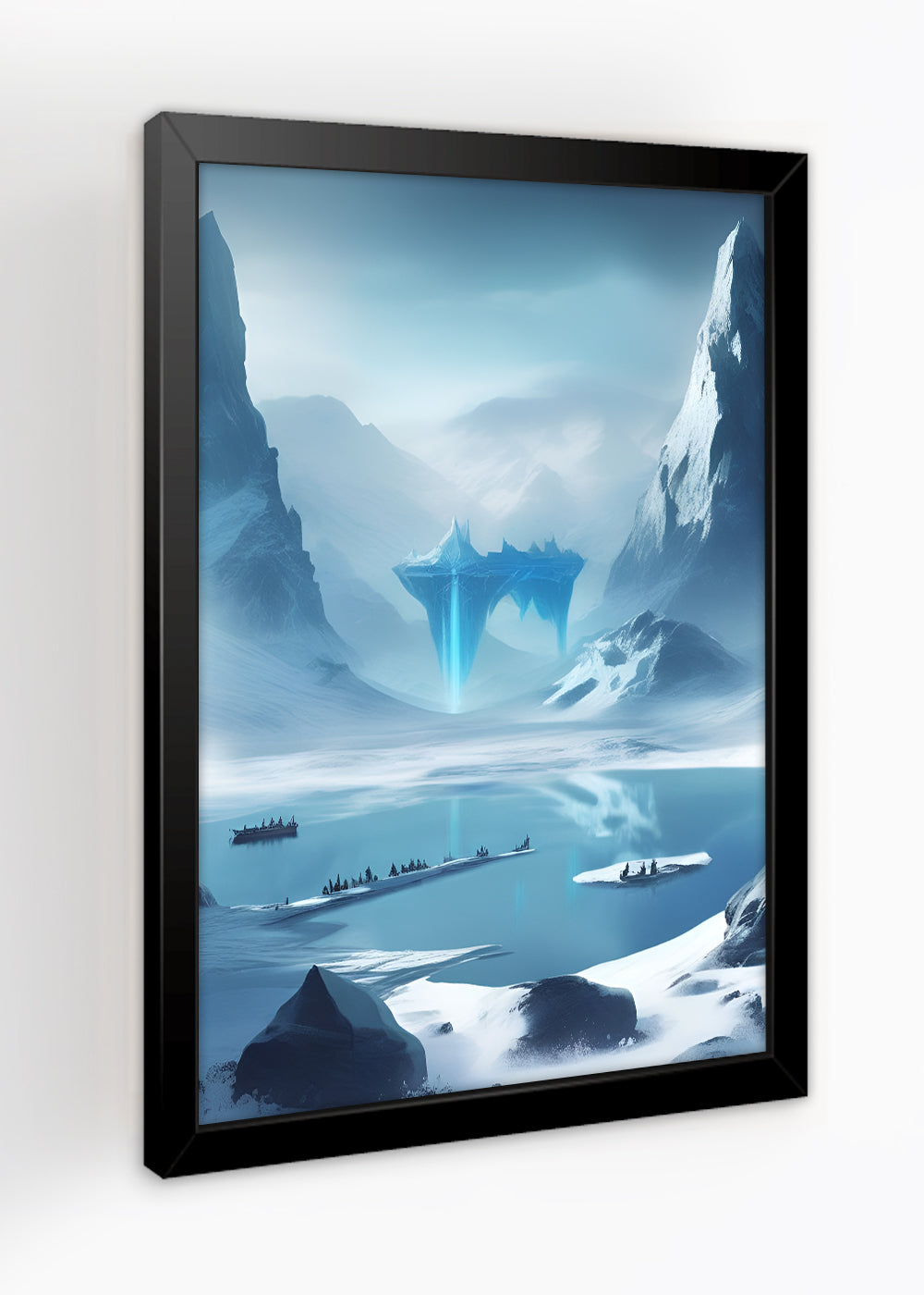 Quadro Decorativo O Reino de Jotunheim - Com vidro