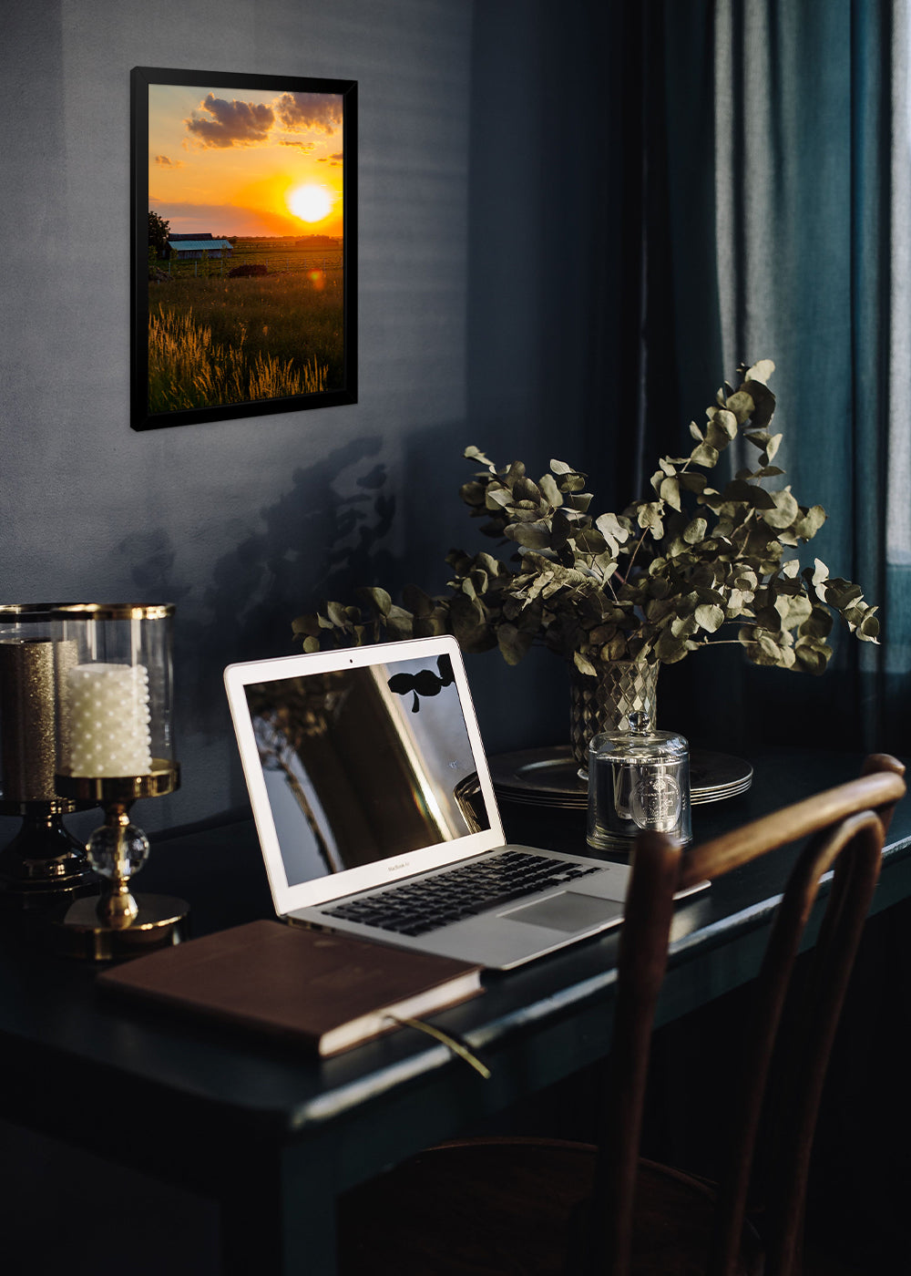 Quadro Paisagens o nascer do sol - Com vidro