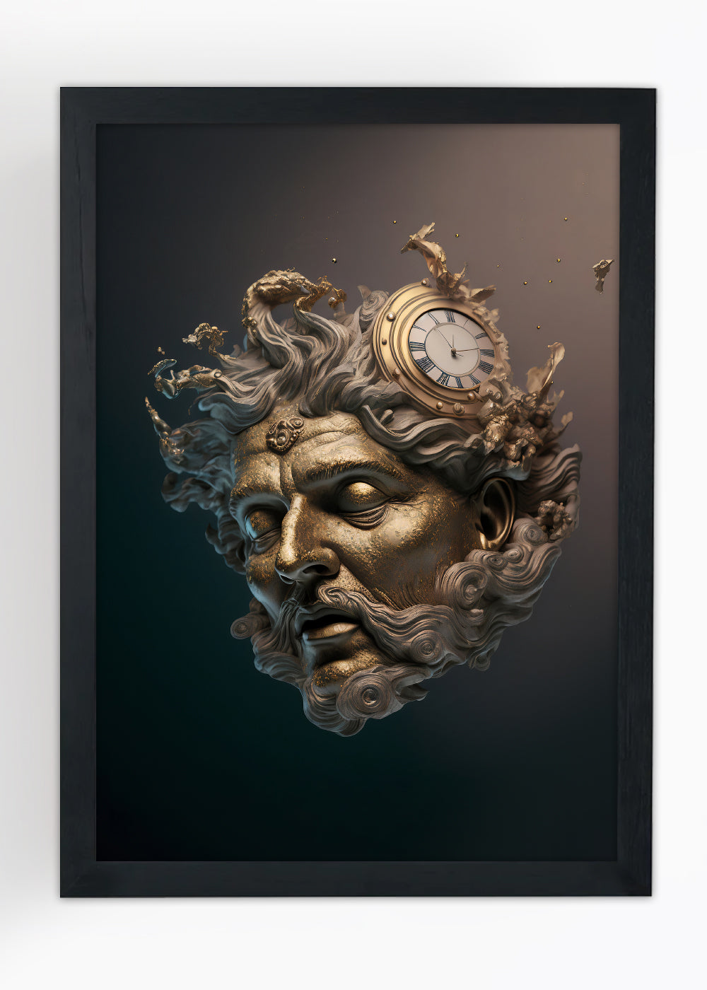 Quadro Decorativo Deus mitológico Abstratos - Com vidro