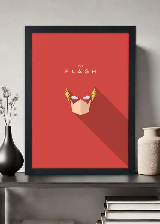 Quadro The Flash arte - Com vidro
