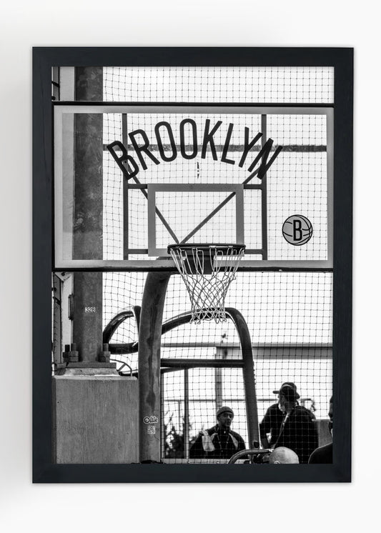 Quadro Decorativo Brooklyn Nets - Com vidro