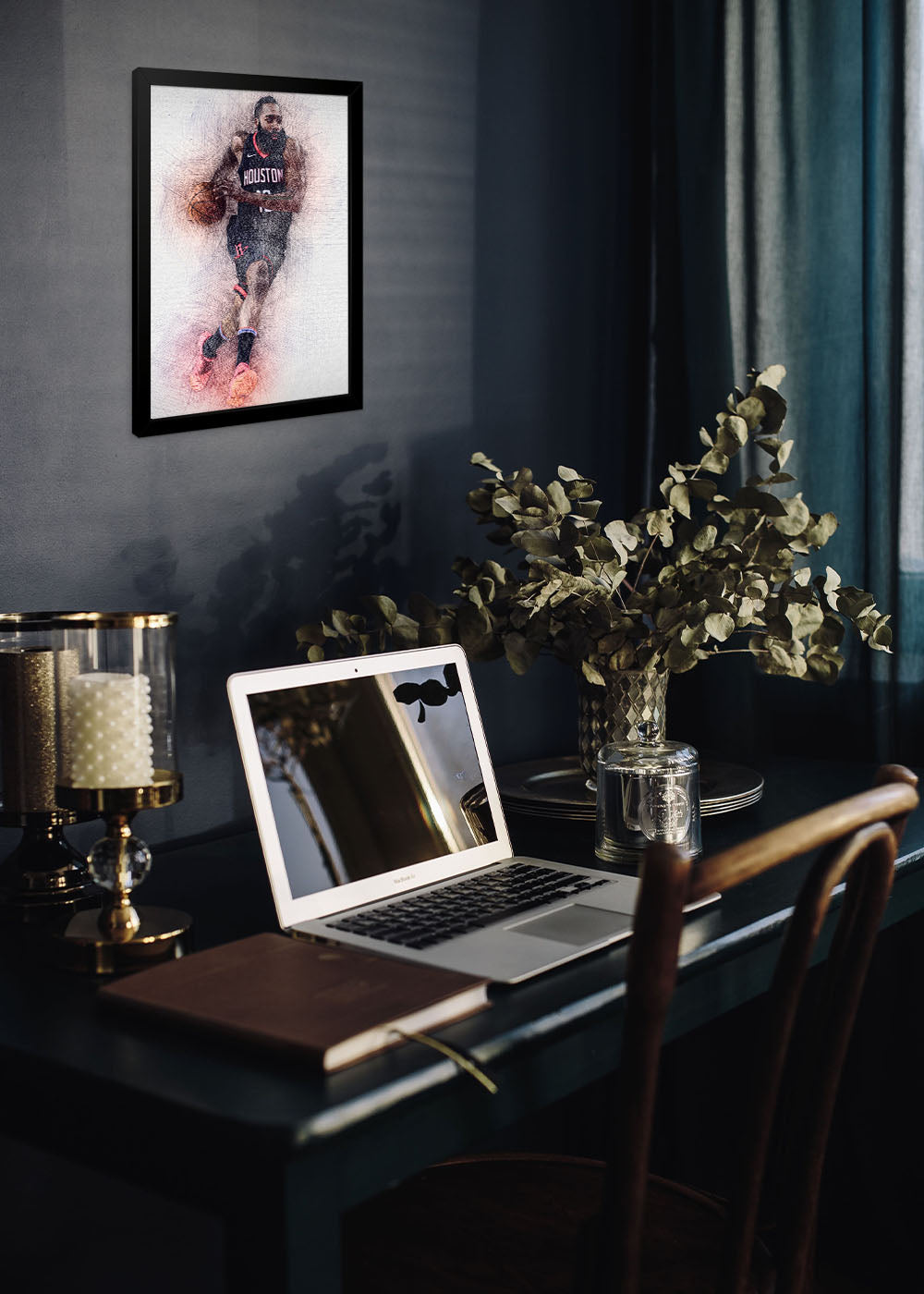 Quadro Decorativo James Harden - Houston Rockets - Com vidro