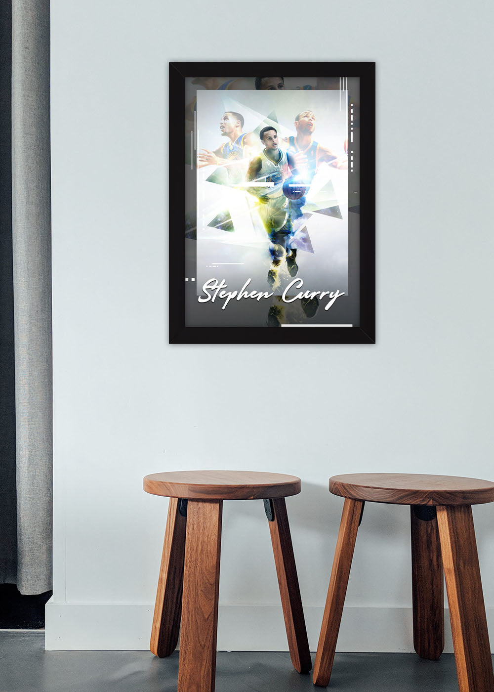 Quadro Decorativo Stephen Curry - Com vidro