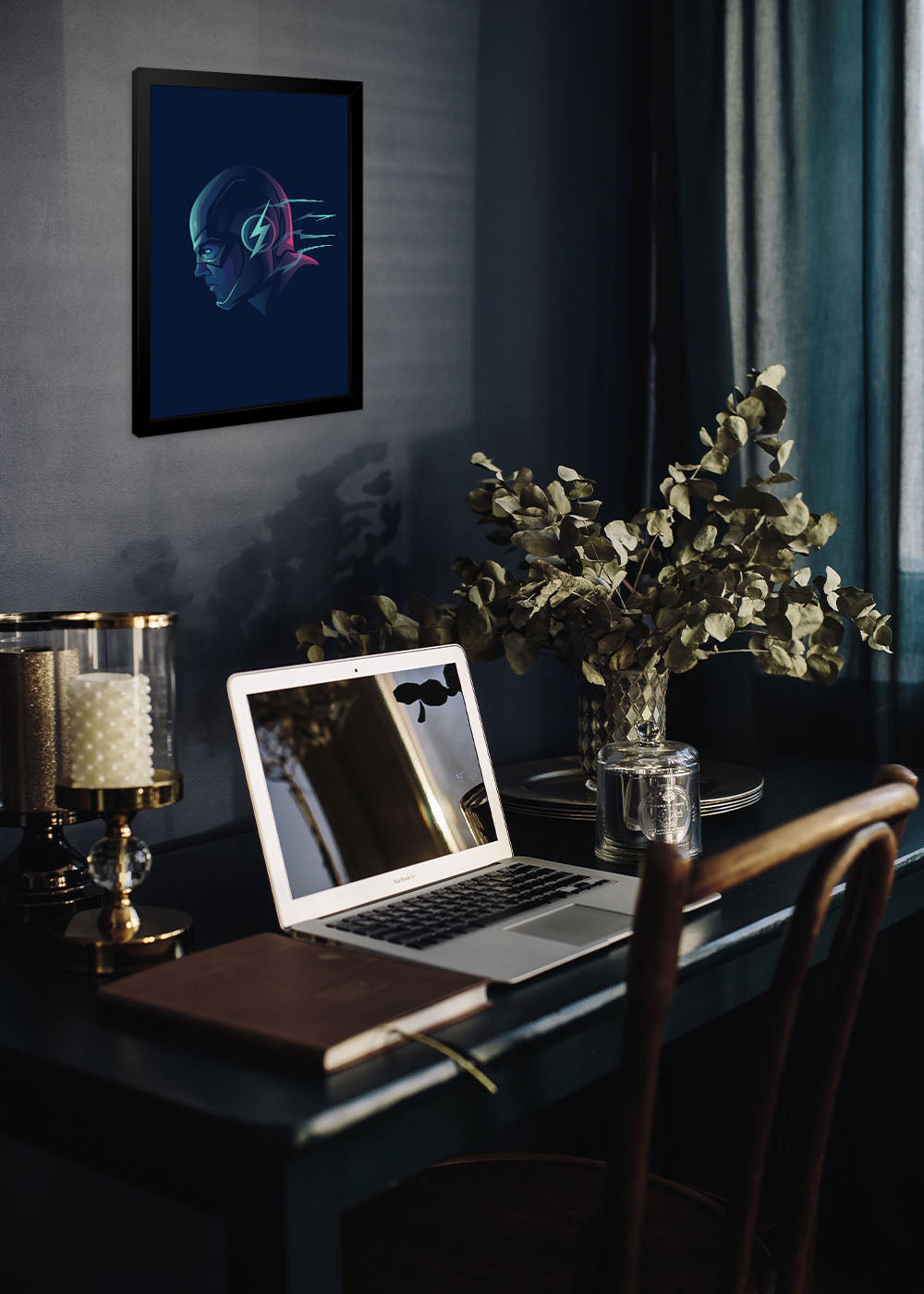 Quadro Decorativo The Flash - DC - Com vidro