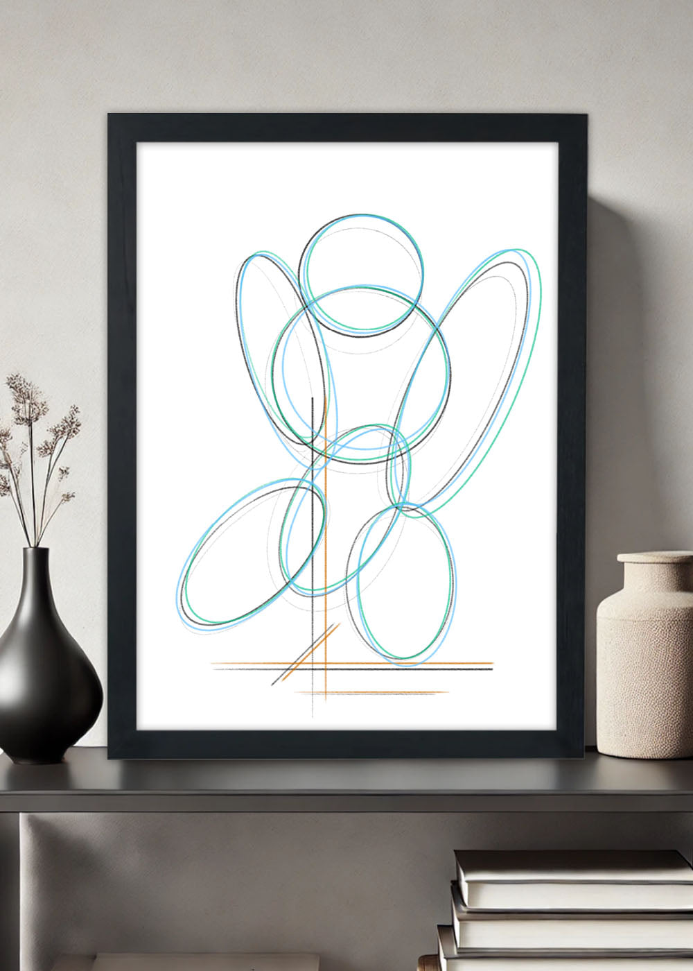 Quadro Decorativo O poder da arte - Com vidro