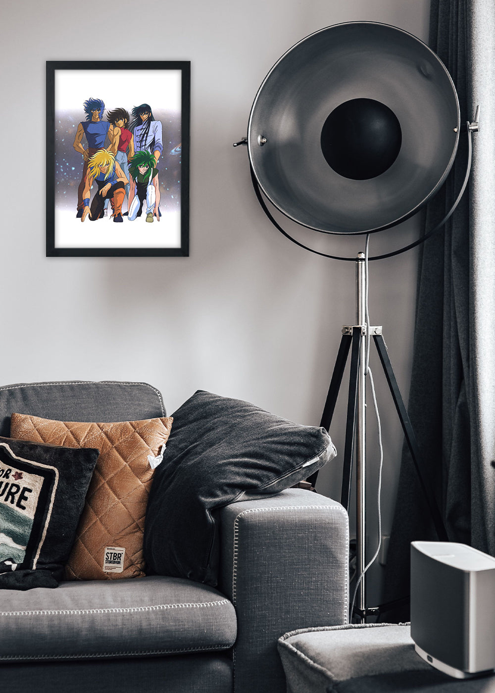 Quadro Anime Os Cavaleiros do Zodiaco - Com vidro