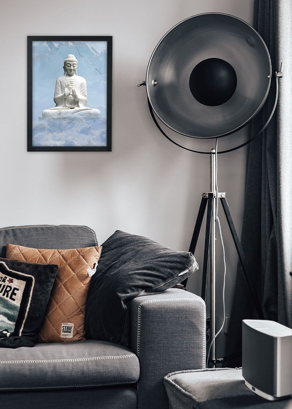 Quadro Budismo - Com vidro