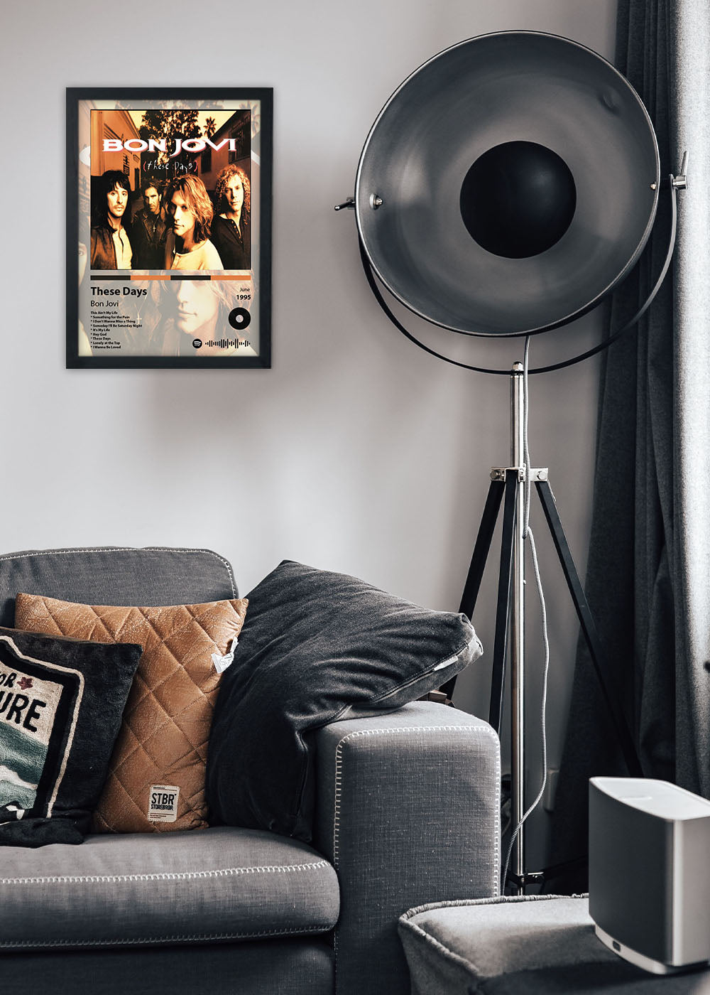 Quadro These Days - Bon Jovi - Com vidro