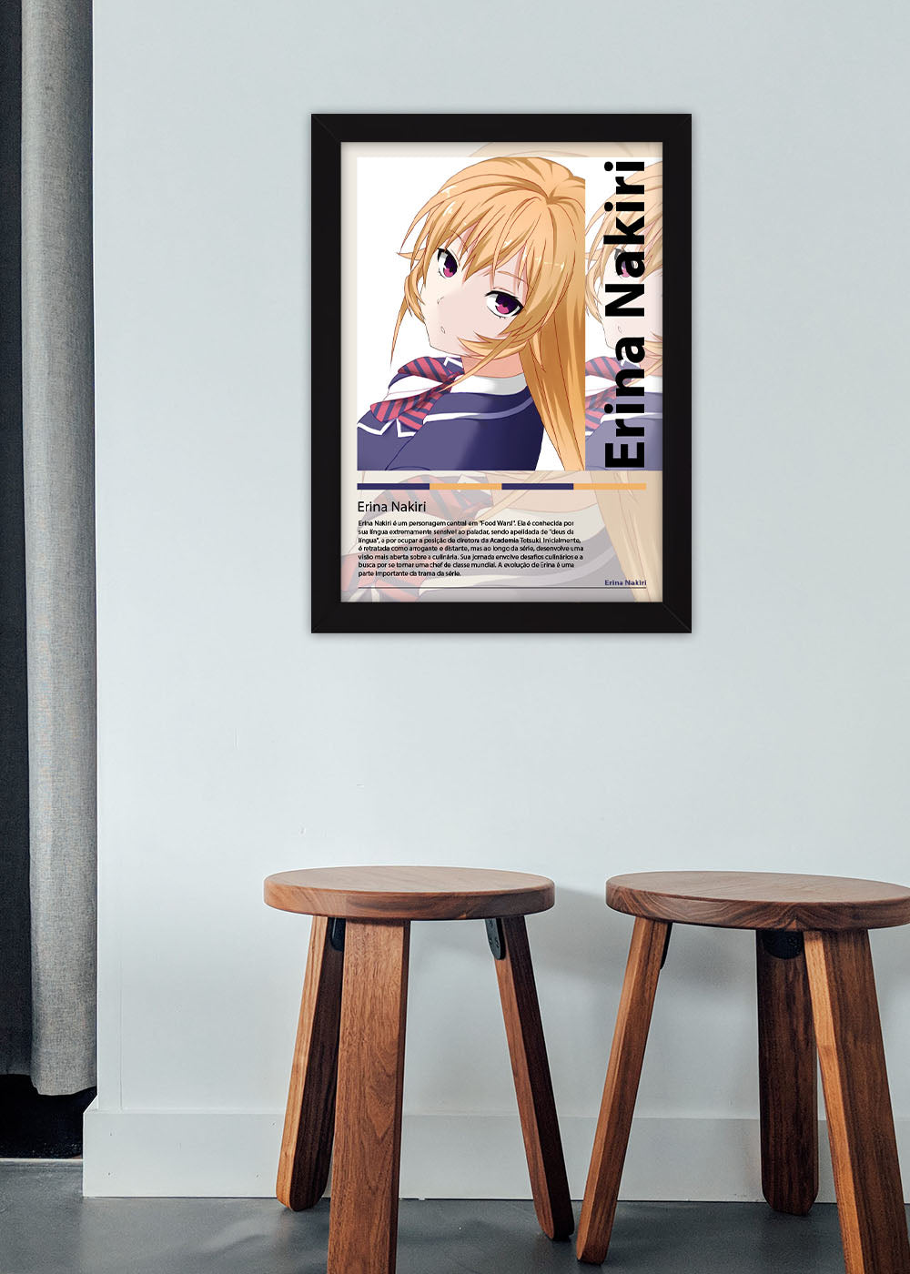 Quadro Erina Nakiri Food Wars! Shokugeki no Soma - Com vidro