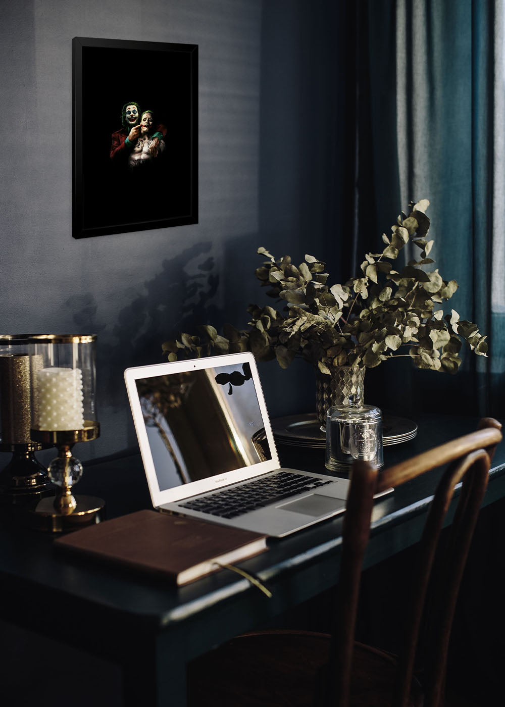 Quadro Decorativo Coringa x Coringa DC - Com vidro