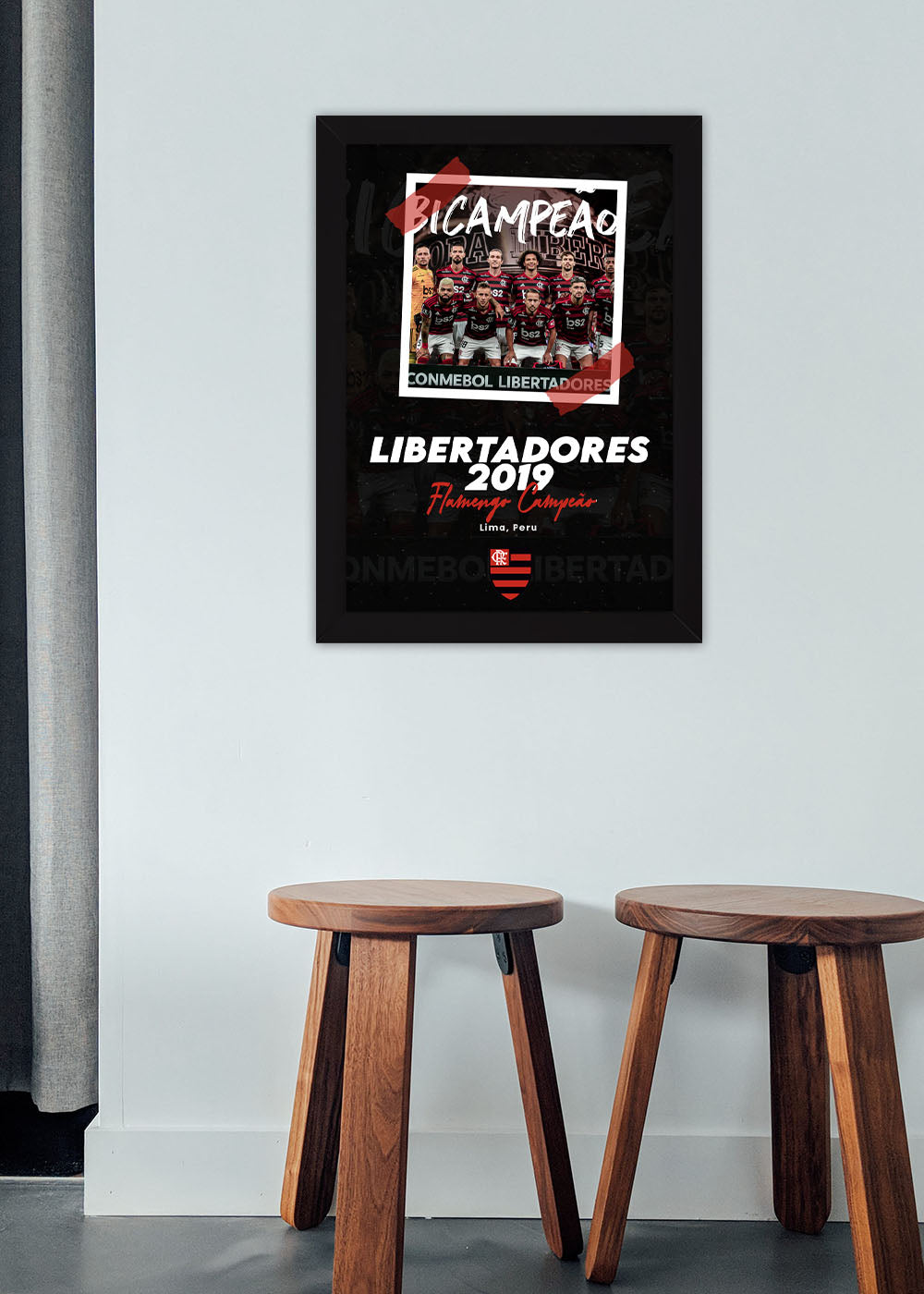 Quadro Campeão da libertadores 2019  - Com vidro