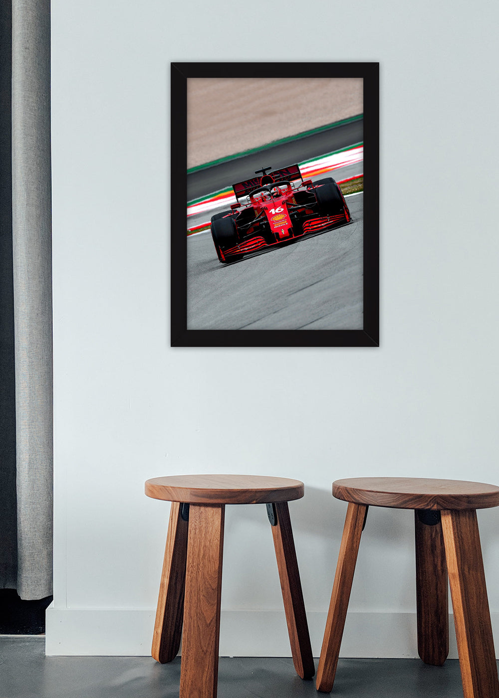 Quadro Carro Ferrari F1 - Com vidro